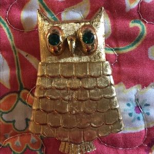 Avon owl brooch